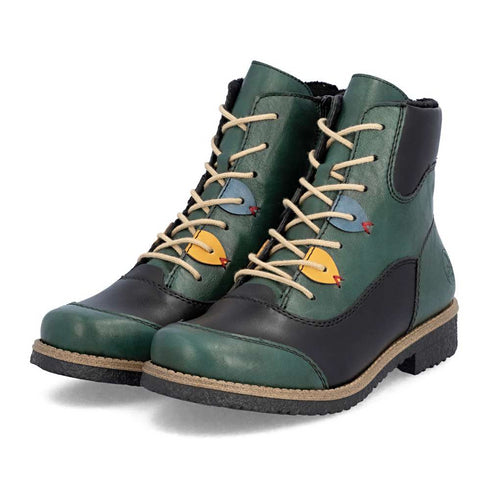 Rieker Women's ankle boots in Green 73510-90
